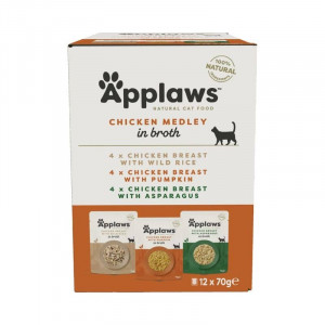APPLAWS CAT COLLECTION CHICKEN POUCH kaķu konservi Vistas izlase 70g N12